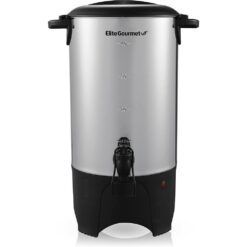 Elite Gourmet CCM040 Stainless Steel 40 Cup Coffee Urn and Hot Water Dispenser