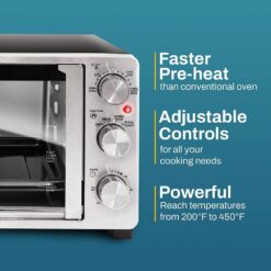Elite Gourmet ETO2530M Double French Door Toaster Oven fits 12