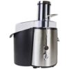 Total Chef KMJ-01 Juicin' Juicer Wide Mouth Centrifugal Juice Extractor, 700W, 2 Speeds, Black and Silver