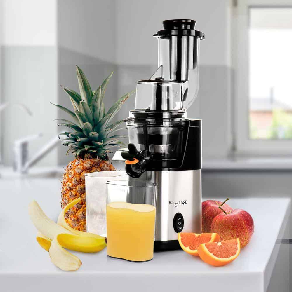 MegaChef 985117796M Pro Stainless Steel Slow Juicer