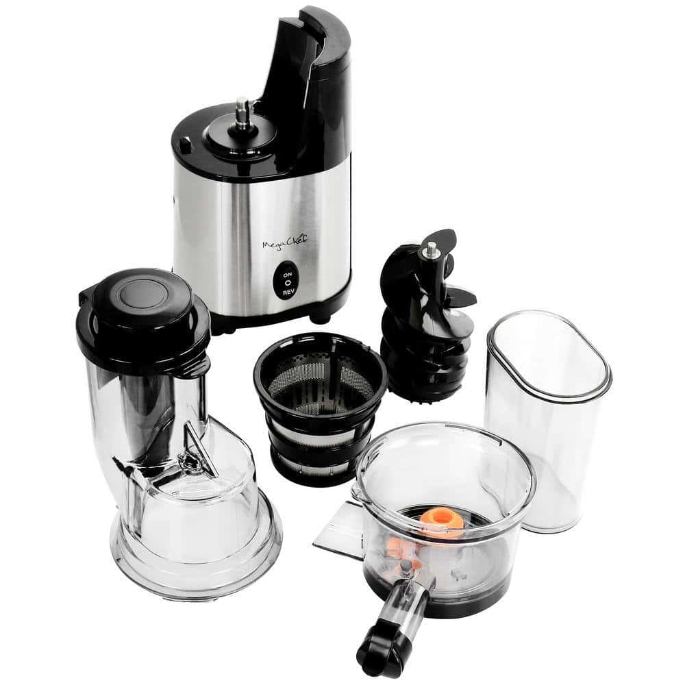 MegaChef 985117796M Pro Stainless Steel Slow Juicer