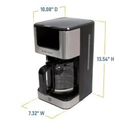 West Bend CMWB12BK13 12 Cup in Stainless Steel Hot and Iced Coffee Maker