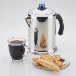 Farberware 47794 12-Cup Classic Stainless Steel with Blue Knob Coffee Percolator