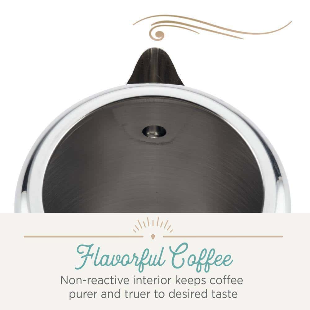 Farberware 47794 12-Cup Classic Stainless Steel with Blue Knob Coffee Percolator