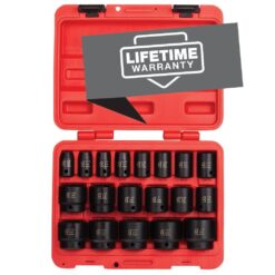 SUNEX TOOLS 2640 1/2 in. Drive SAE Impact Socket Set (19-Piece)