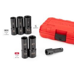 TEKTON SIF92400 1/2 in. Drive Thin Wall Flip Impact Socket Set (6-Piece)