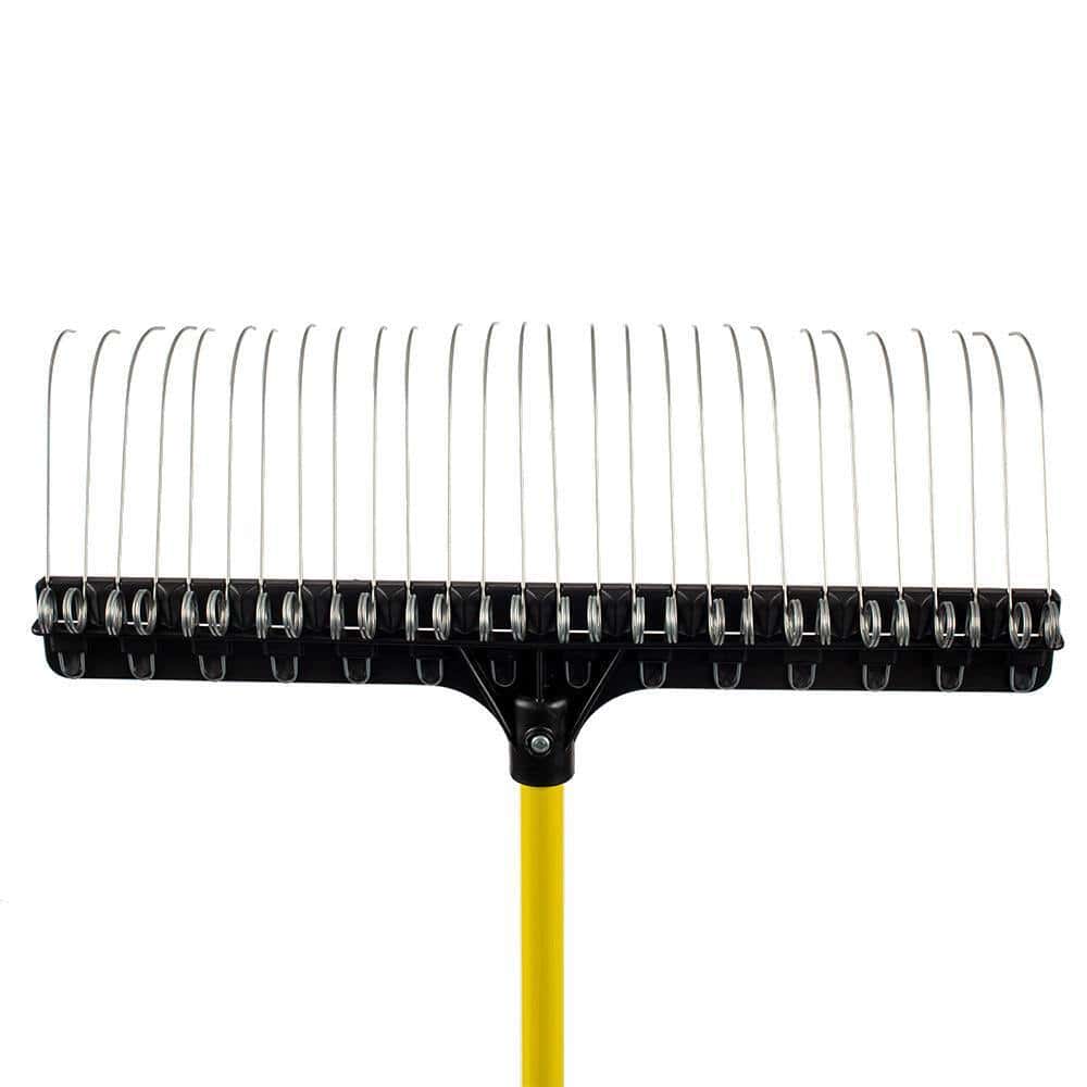 The Groundskeeper II 32230 55 in. Fiberglass Handle Steel Rake