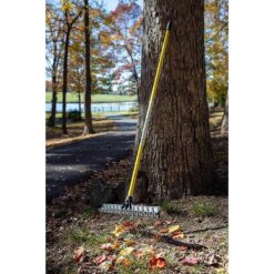 The Groundskeeper II 32230 55 in. Fiberglass Handle Steel Rake