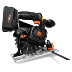 WEN 20625 20-Volt Max 6.5 in. Cordless Circular Saw with 4.0 Ah Lithium-Ion Battery and Charger