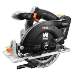 WEN 20625 20-Volt Max 6.5 in. Cordless Circular Saw with 4.0 Ah Lithium-Ion Battery and Charger