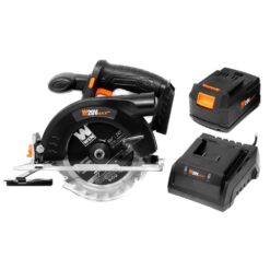WEN 20625 20-Volt Max 6.5 in. Cordless Circular Saw with 4.0 Ah Lithium-Ion Battery and Charger
