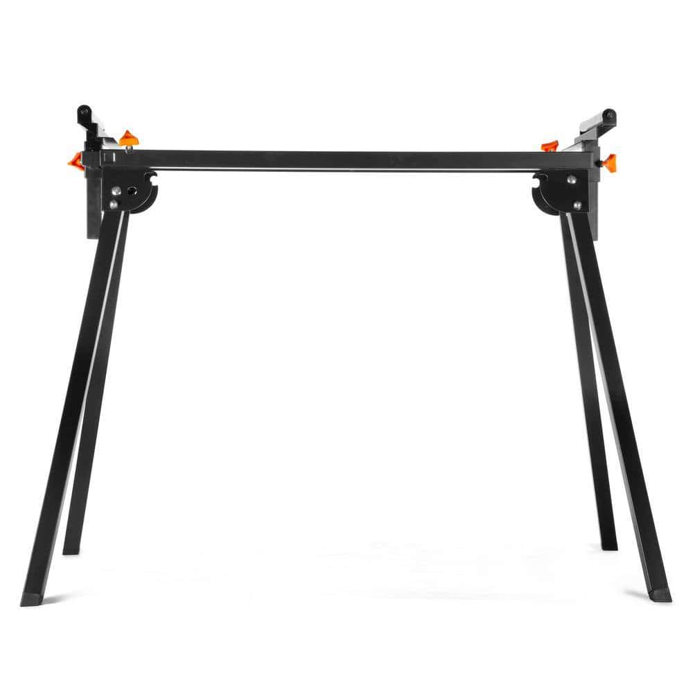 WEN MSA200 80 in. x 31 in. Universal Collapsible Stationary Miter Saw Stand, 350-Pound Capacity