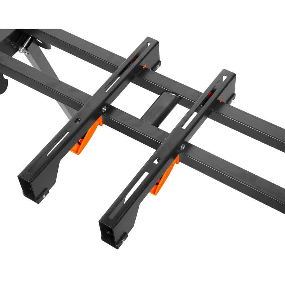 WEN MSA200 80 in. x 31 in. Universal Collapsible Stationary Miter Saw Stand, 350-Pound Capacity