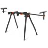 WEN MSA200 80 in. x 31 in. Universal Collapsible Stationary Miter Saw Stand, 350-Pound Capacity