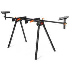 WEN MSA200 80 in. x 31 in. Universal Collapsible Stationary Miter Saw Stand, 350-Pound Capacity
