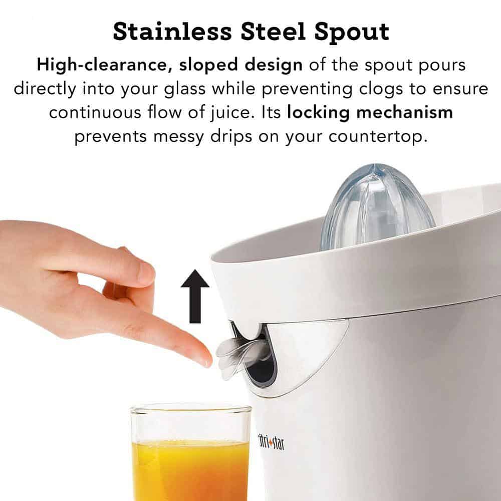 Tribest CS-1000-A Citristar 42 fl. oz. White Citrus Juicer