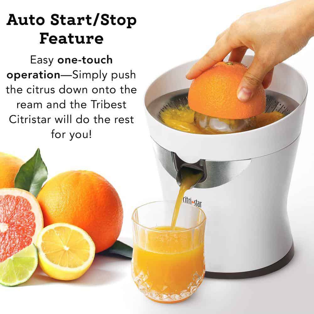 Tribest CS-1000-A Citristar 42 fl. oz. White Citrus Juicer