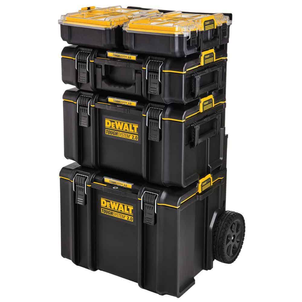 DEWALT DWST08020X2 Toughsystem 2.0 6-Compartment Small Parts Organizer (2 Pack)