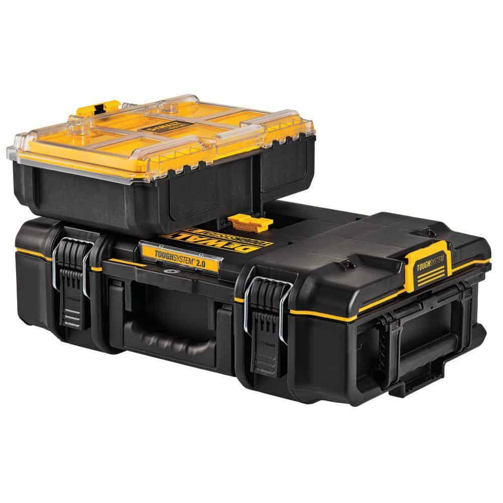 DEWALT DWST08020X2 Toughsystem 2.0 6-Compartment Small Parts Organizer (2 Pack)