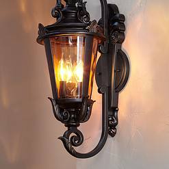 John Timberland Casa Marseille 21 1/2" Traditional Scroll Bronze Outdoor Wall Light
