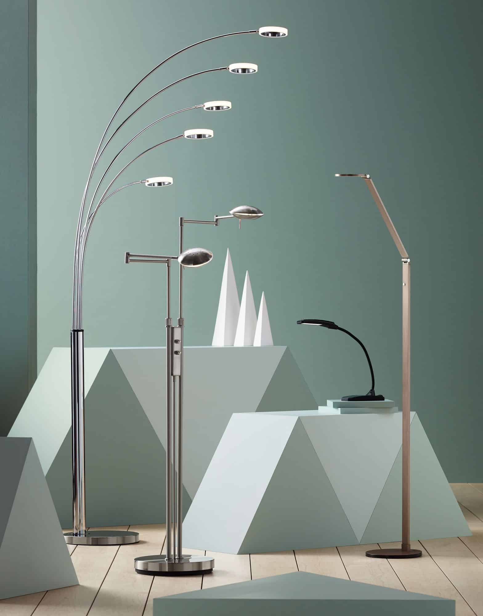 Possini Euro Magnum Adjustable Height French Bronze Task LED Floor Lamp