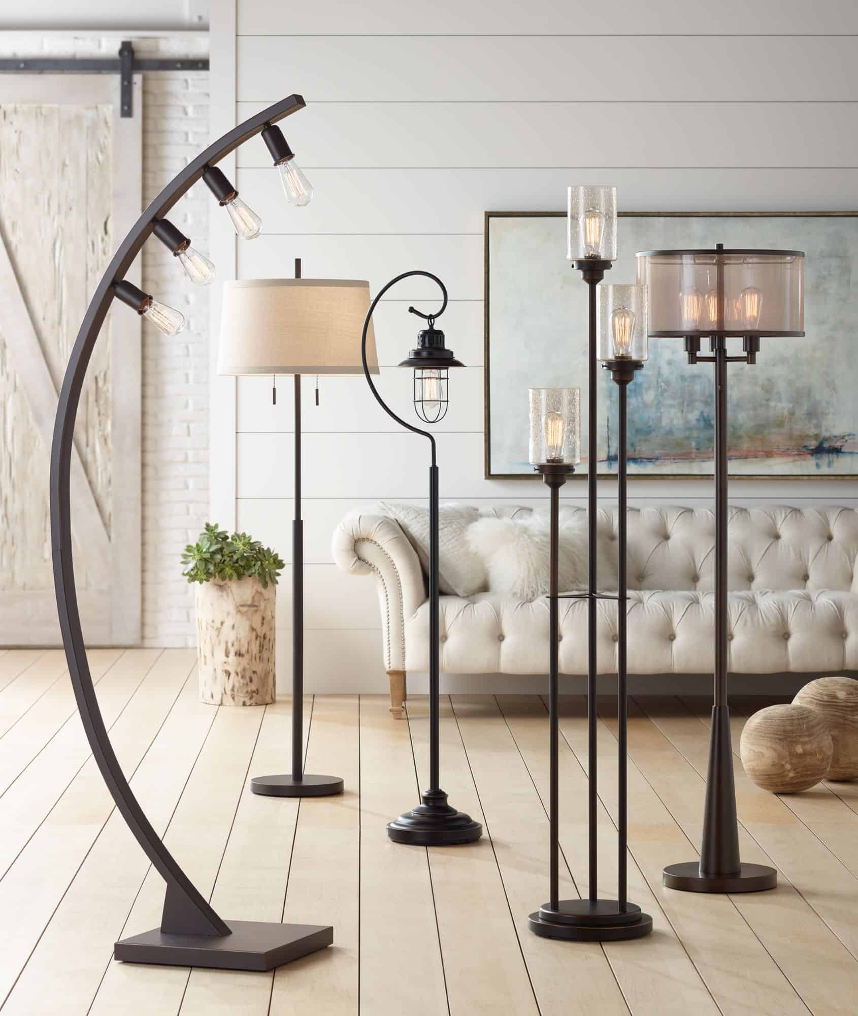 Possini Euro Nayla 62 1/2" High Bronze Steel Modern Floor Lamp