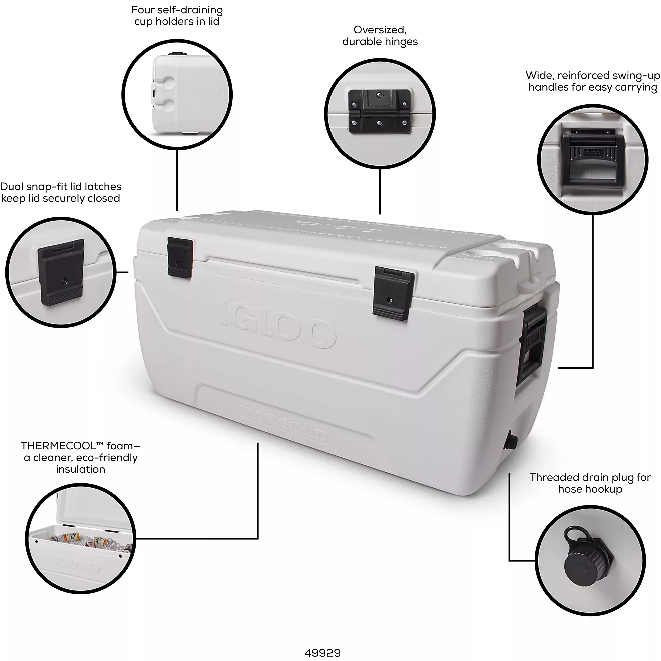 Igloo MaxCold 152-qt. Cooler - White 01