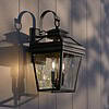 John Timberland Stratton Street 16 1/2" High Black Outdoor Wall Light