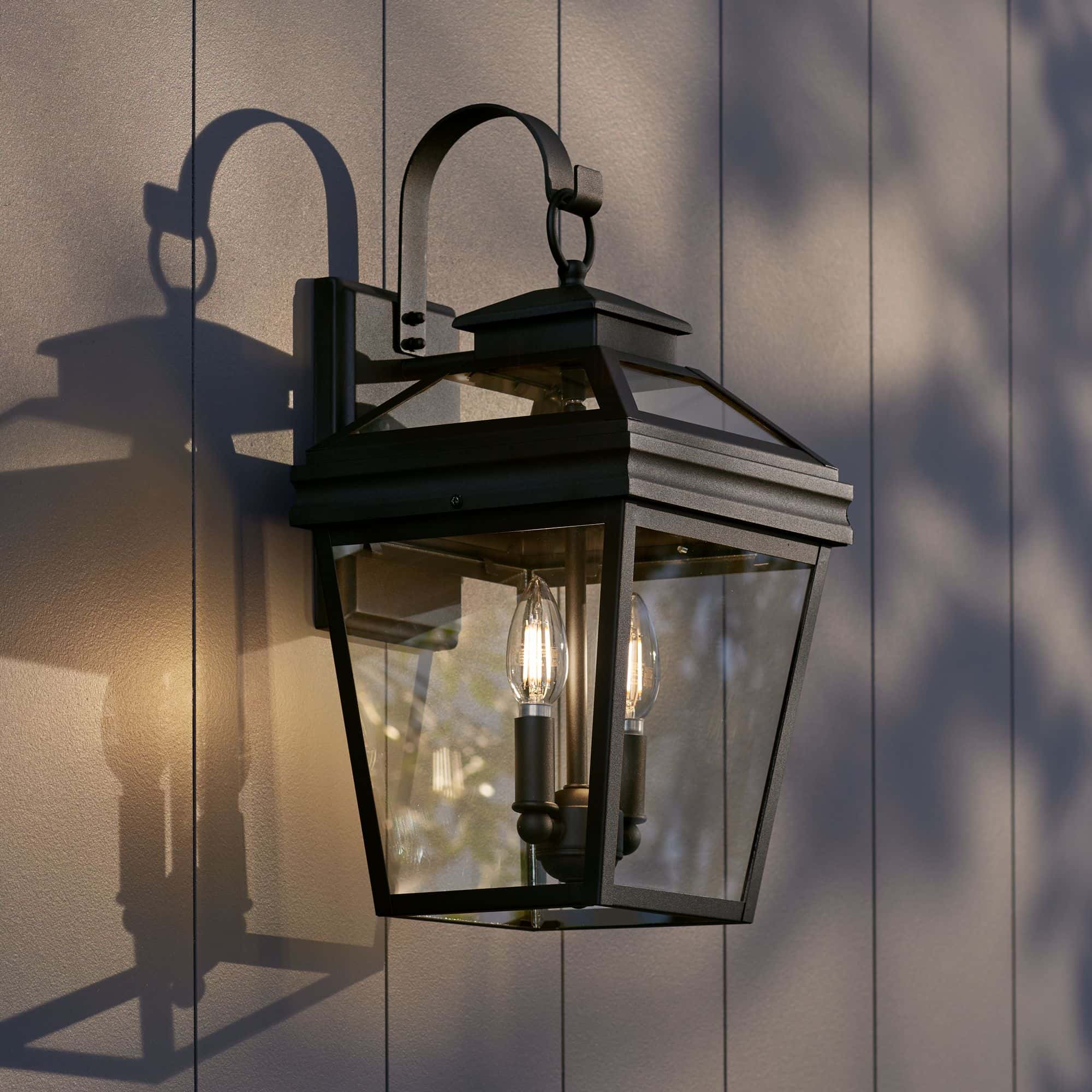 John Timberland Stratton Street 16 1/2" High Black Outdoor Wall Light