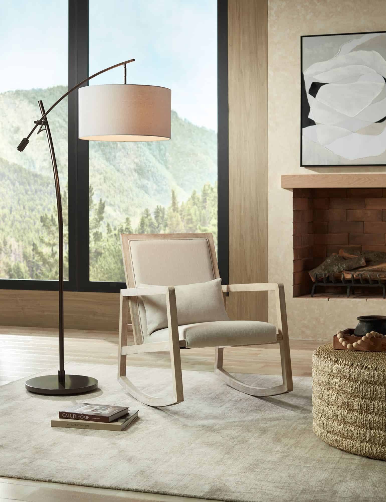 Possini Euro Raymond Bronze Adjustable Boom Arc Floor Lamp