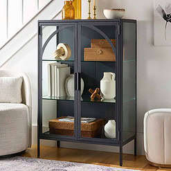 Better Homes & Gardens Nola Accent Cabinet, Black Finish
