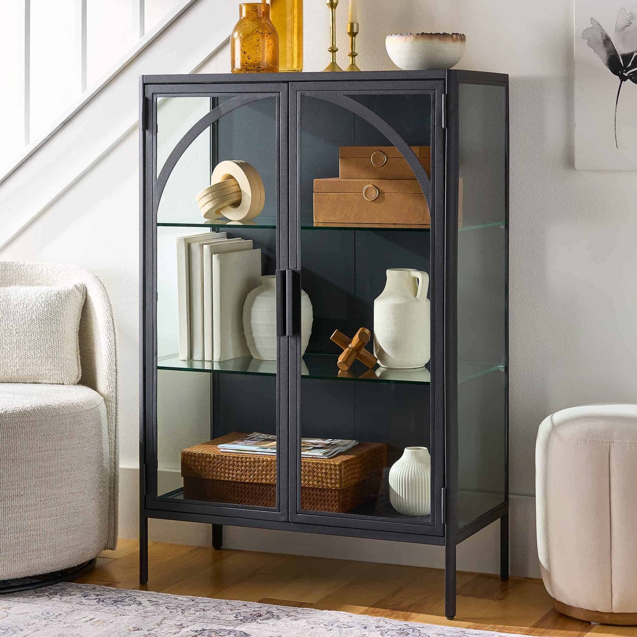 Better Homes & Gardens Nola Accent Cabinet, Black Finish