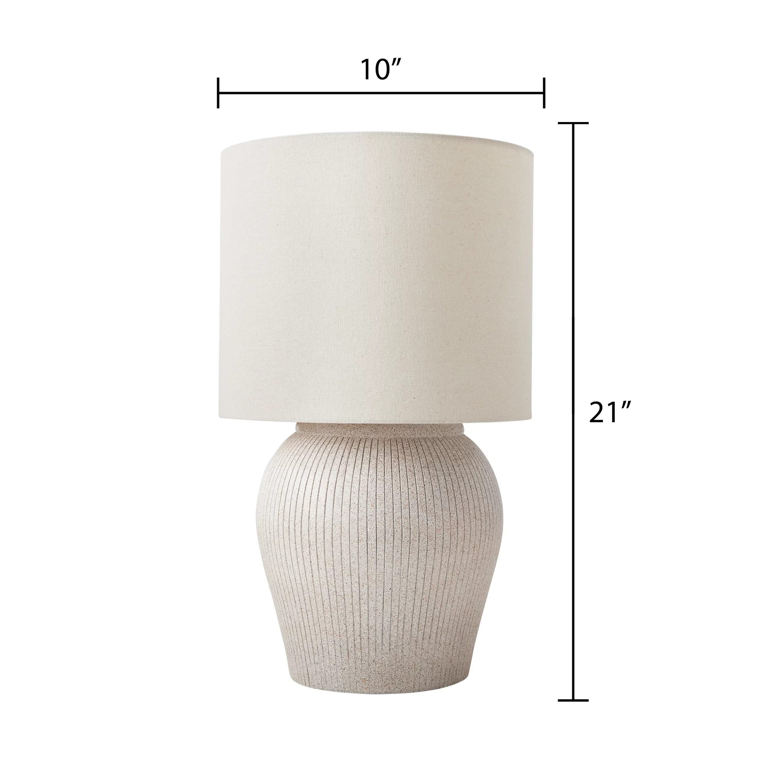 Better Homes & Gardens 21" Raw Sand Table Lamp with Shade by Dave & Jenny Marrs