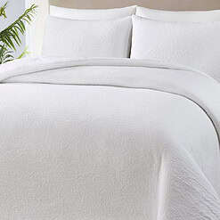 Better Homes & Gardens 3-Piece White Floral Comforter Set, Full/Queen