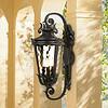 John Timberland Casa Marseille 27 1/2" High Black Outdoor Wall Light