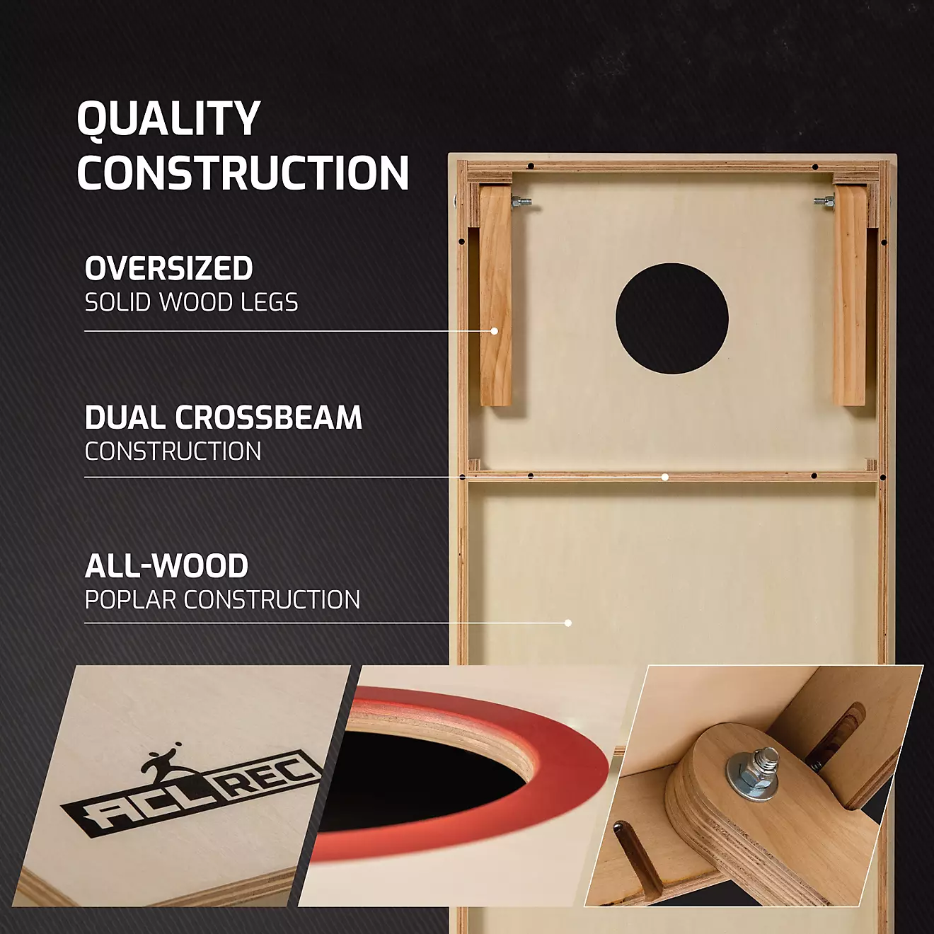 American Cornhole League ACL REC 2x4 Cornhole Board