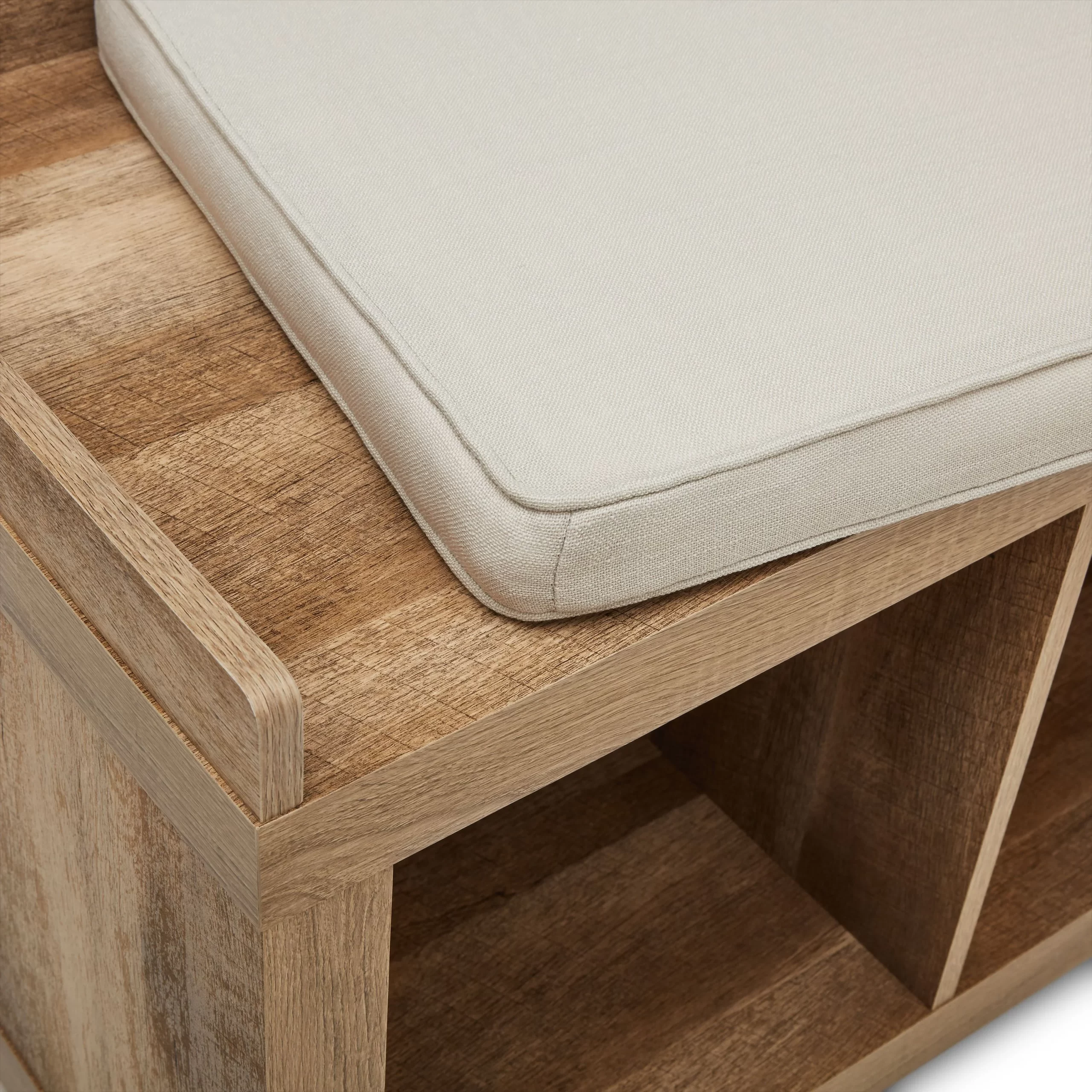 Better Homes & Gardens 4-Cube Shoe Storage Bench, Weathered