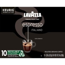 Lavazza Espresso Italiano Single-Serve Coffee K-Cups for Keurig Brewer, Medium Roast, Value Pack, 10 Count (Pack of 6) (Packaging May Vary)