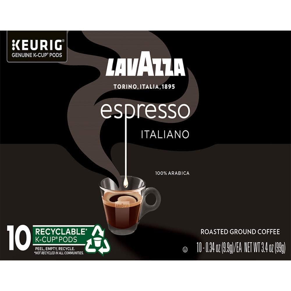 Lavazza Espresso Italiano Single-Serve Coffee K-Cups for Keurig Brewer, Medium Roast, Value Pack, 10 Count (Pack of 6) (Packaging May Vary)