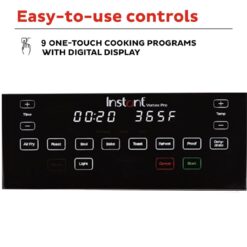 Instant Vortex Pro 10QT ClearCook Air Fryer, Clear Windows, Custom Programming, 9-in-1 Functions