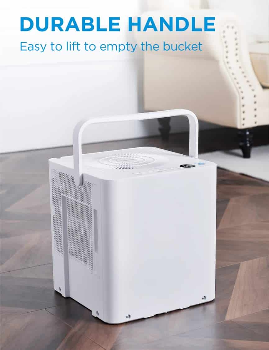 Midea Cube 20 Pint Dehumidifier for Basement and Rooms at Home for up to 1500 Sq. Ft., Smart Control
