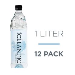 Icelandic Glacial Natural Spring Alkaline Water, 33.81 Fl Oz (Pack of 12)