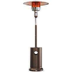 EAST OAK 48,000 BTU Patio Heater for Outdoor Use With Round Table Design, Double-Layer Stainless Steel Burner and Wheels
