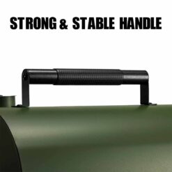 MAISON HUIS Adjustable Portable Charcoal Grill Multi-functional Metal Small BBQ Smoker for Outdoor Hiking Picnic (Green)