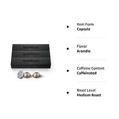 Nespresso Capsules Vertuo, Arondio Gran Lungo Americano, Medium Roast Coffee, 30 Count Coffee Pods, Brews 5.0oz