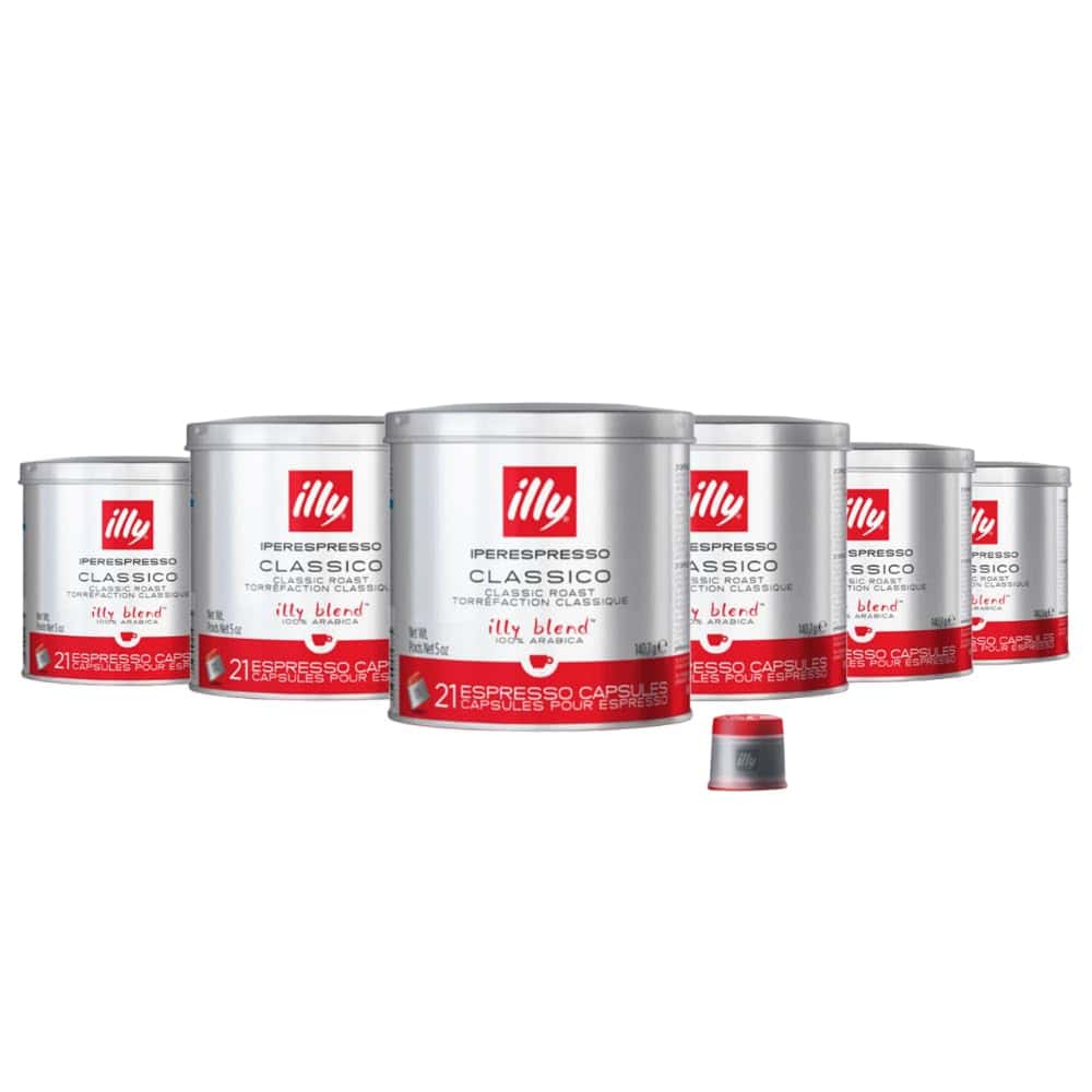 illy Coffee iperEspresso Capsules - Single-Serve Coffee Capsules & Pods, 21 Count, 6 Pack