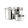 All-Clad Specialty Stainless Steel Stockpot, Multi-Pot with Strainer 8 Quart Induction Oven Broiler Safe 600F Strainer