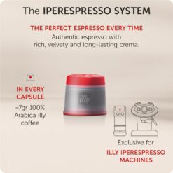 illy Coffee iperEspresso Capsules - Single-Serve Coffee Capsules & Pods, 21 Count, 6 Pack