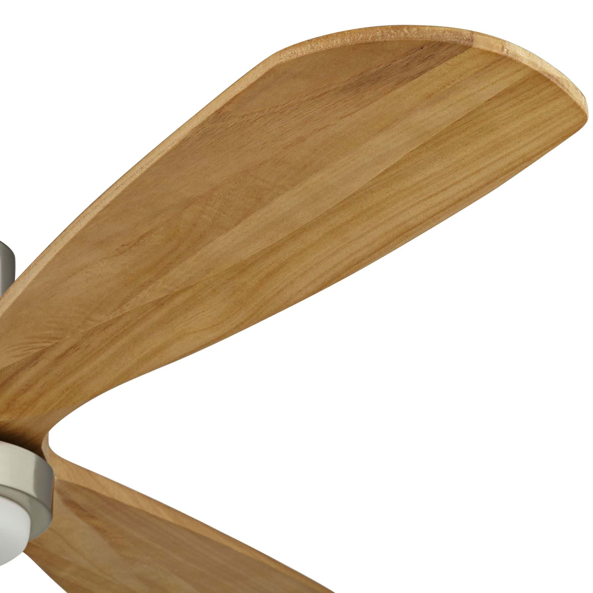 Casa Vieja 52" Casa Delta DC Brushed Nickel CCT LED Ceiling Fan with Remote