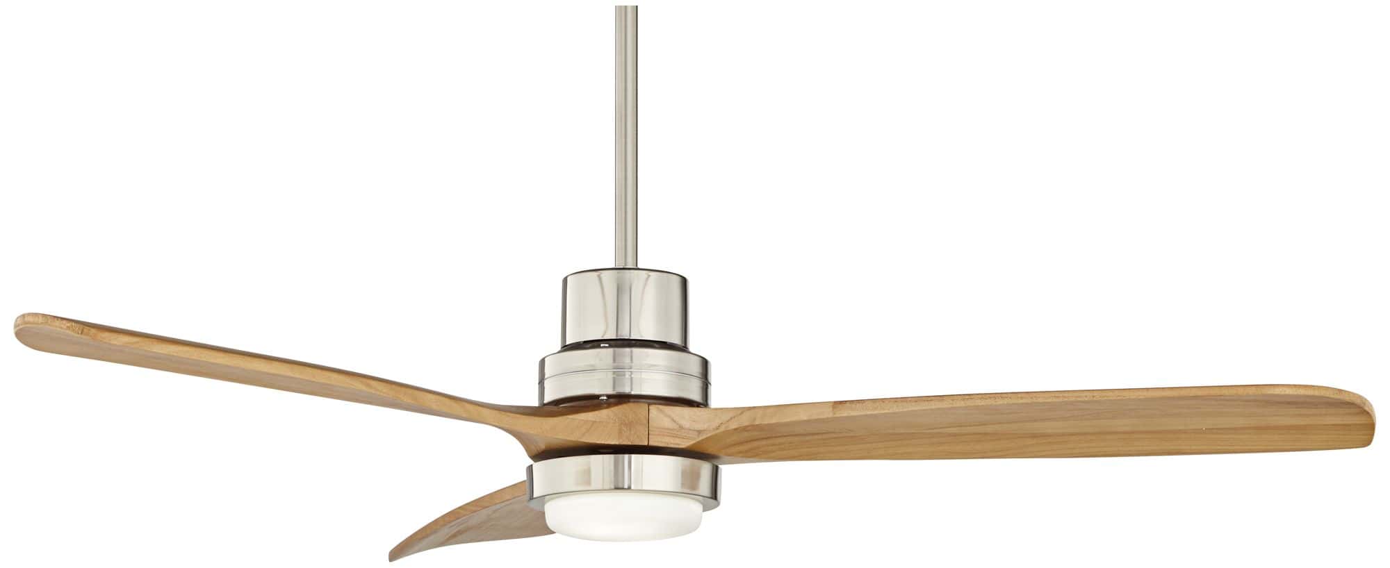 Casa Vieja 52" Casa Delta DC Brushed Nickel CCT LED Ceiling Fan with Remote